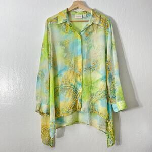 Chic Sheer Multicolor Blouse
